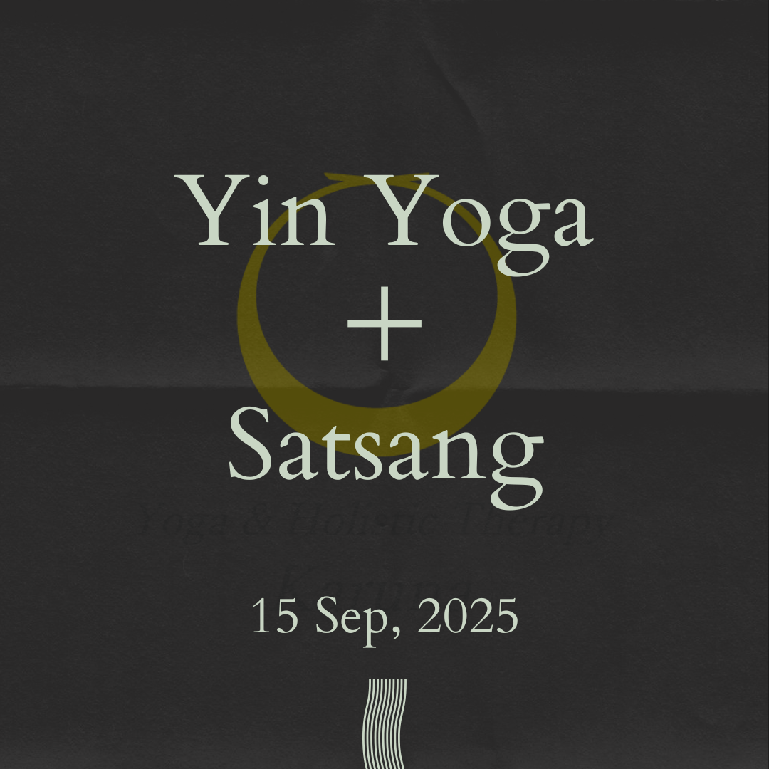 陰ヨガ＋サットサンガ開催しました